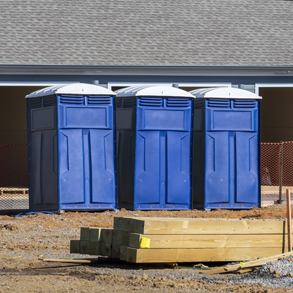 what is the maximum capacity for a single portable restroom in Woodlake